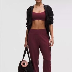Women's Maroon High-Rise Active Jogger Pants